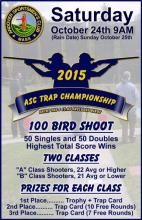 2015 ASC Trap Championship Flyer